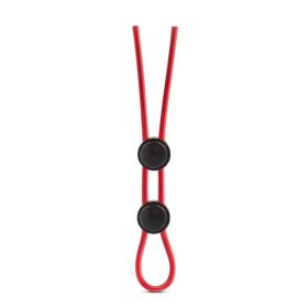 Stay Hard Silicone Double Loop Cock Ring Red